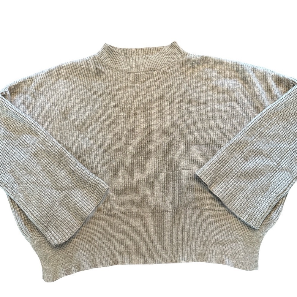 🔴 SINCERELY JULES OVERSIZED GRAY CROPPED SWEATER